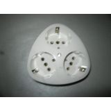 Kopp - Wandcontactdoos RA - Inbouw - 3-voudig - Arctic Wit