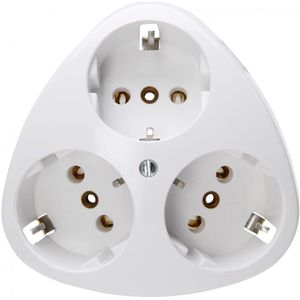 Kopp - Wandcontactdoos RA - Inbouw - 3-voudig - Arctic Wit
