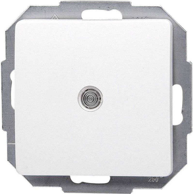 Kopp - Inbouw Drukschakelaar - Arctic Glans Wit - Thermoplast