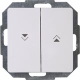 Kopp - Paris - Jalouzieschakelaar - Dubbel Knops - Wit - Thermoplast