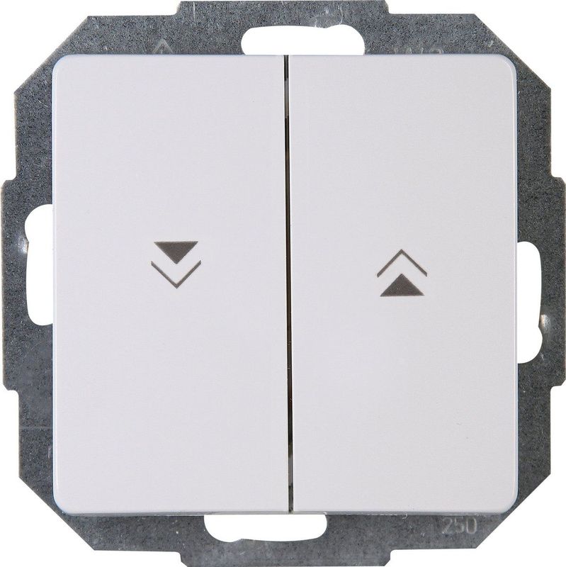 Kopp - Paris - Jalouzieschakelaar - Dubbel Knops - Wit - Thermoplast