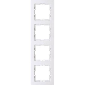 Kopp 308702000 Afdekking Frame 4-voudig HK05 Arctisch-wit 1 stuk(s)