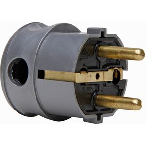 Kopp - Kunststoff-Schutzkontakt-Winkelstecker, 2 Schutzkontaktsysteme, für Kabel bis 3×1,5mm² - 178520009