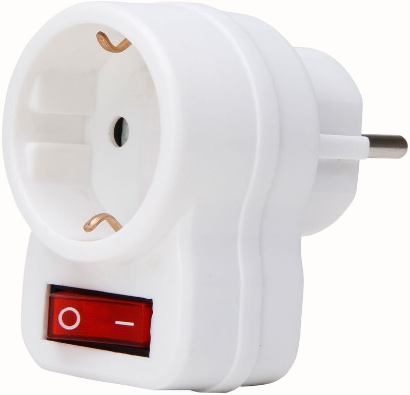 Kopp Tussenstekker met schakelaar - Wit