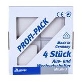 Kopp - Profi-Pack 4 - Universele Schakelaar - Wit - MILANO