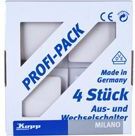 Kopp - Profi-Pack 4 - Universele Schakelaar - Wit - MILANO