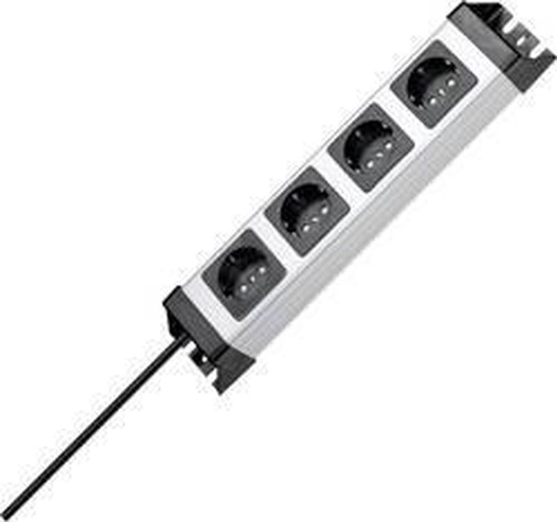 Kopp 226120010 Stekkerdoos Grij - Zwart Randaarde Stekker 1 Stuk(s)