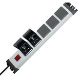 Kopp 227320017 Stekkerdoos 19 Inch 5-voudig Zilve - Zwart Randaarde Stekker 1 Stuk(s)