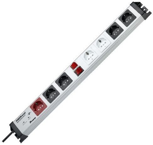 Kopp - POWERversal Stekkerdoos - Zwart - 7x CEE 7/3 - 1.40m