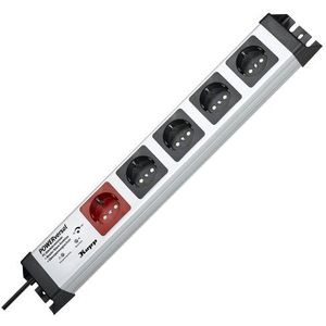 Kopp - POWERversal 1+4-voudig - Verlengkabel - Zwart - 250 V