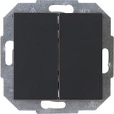 Kopp - Athenis - Inbouwschakelaar - Antraciet - 10 Ampère - 250 Volt