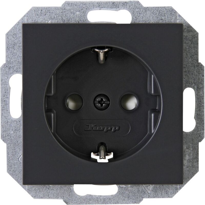 Kopp - Athenis - Wandcontactdoos - Antraciet - Enkelvoudig