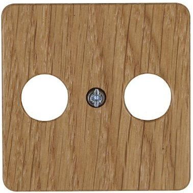 Kopp - Milano - Antennedeksel - Bruin - Echt Hout - Satelliet Accessoires