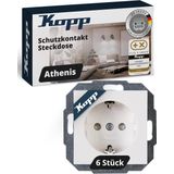 Kopp - Athenis - Stopcontacten - Wit - 6 Stopcontacten