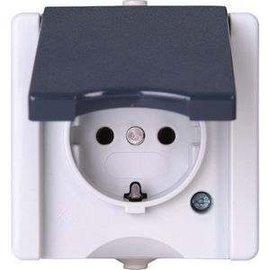Kopp - proAQA Opbouw Vochtbestendige Wandcontactdoos - Antraciet - IP 44