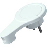 Kopp - 172002037 - Hoekstekker - Wit - Kunststof - Extra Plak