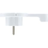 Kopp - 172002037 - Hoekstekker - Wit - Kunststof - Extra Plak