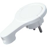 Kopp - 172002037 - Hoekstekker - Wit - Kunststof - Extra Plak