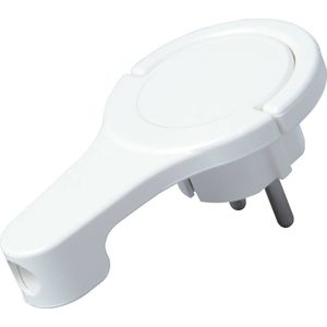Kopp - 172002037 - Hoekstekker - Wit - Kunststof - Extra Plak