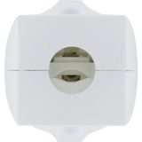 Kopp Geaarde koppeling, kunststof, IP 20, onbreekbaar, voor kabeldoorsnede tot 3 x 1,5 mm², 250 V, zuiver wit, 183229001