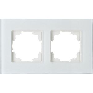 Kopp 402129062 Athenis afdekframe, 1-voudig Glas mint 2-voudig