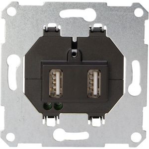 Kopp Technikcenter Inbouw Stopcontact Sokkel - USB - 2 X 1.050 Ma