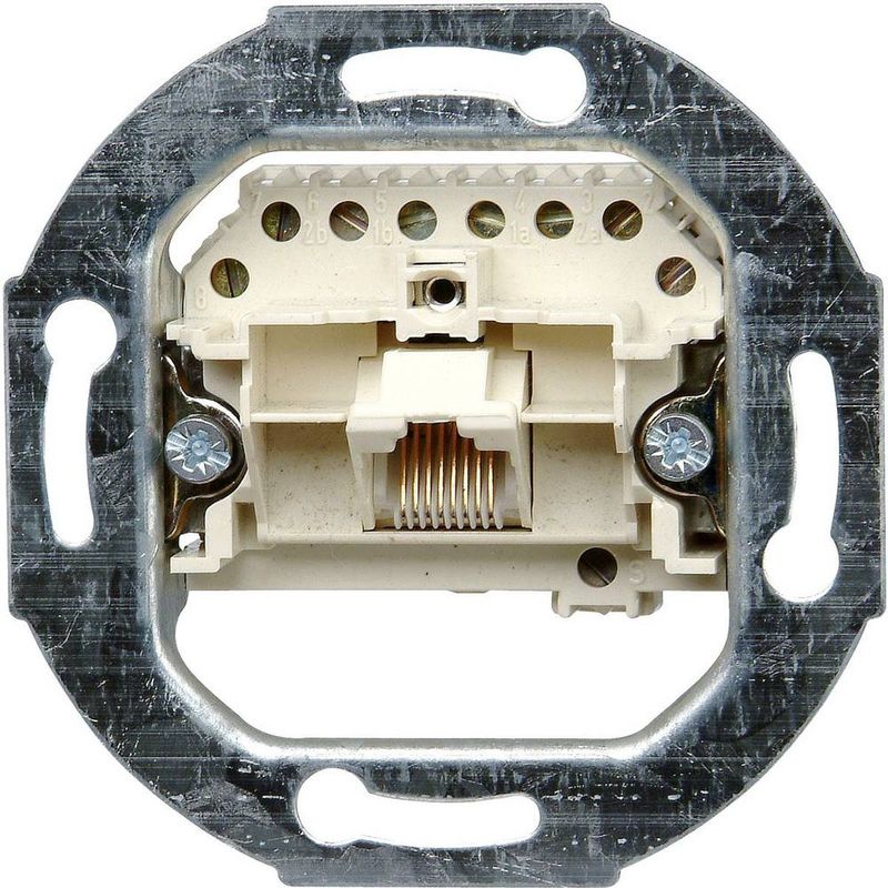 Kopp - UAE-aansluitdoos - Stopcontact - 8 Polen - Geschikt voor ISDN, RJ11/12, RJ45