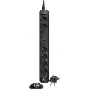 Kopp Stekkerdoos 6-voudig + 2 USB poorten - Draadloze schakelaar - 1.4m verlengsnoer - 3600 Watt