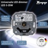 Kopp - Athenis - Dimmer - Aluminium - Inbouwmontage