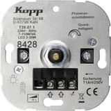 Kopp - Athenis - Dimmer - Aluminium - Inbouwmontage