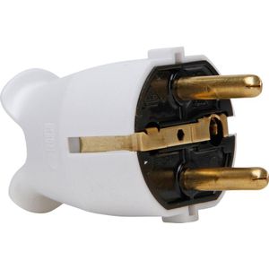 Stekker RA PVC Crème