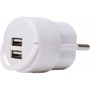 Kopp 473103017 adapter met 2-voudige USB max. 2,1 A.