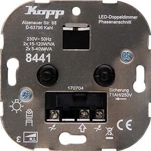 Kopp - Duo-dimmer - LED - 2x 15-120W