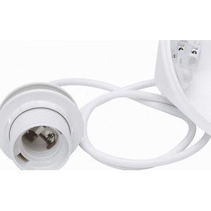 Kopp - Soortslinger - Lampenhouder - Wit - Kunststof - E27 fitting