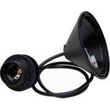 Kopp - Plafondluifel - Kunststof - Zwart - Diameter 11 cm - Lengte 55 cm