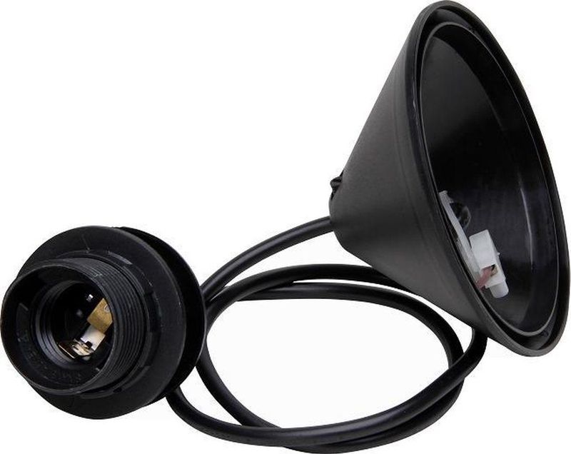 Kopp - Plafondluifel - Kunststof - Zwart - Diameter 11 cm - Lengte 55 cm