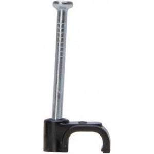 Kopp - Spijkerclips - Zwart - Kunststof