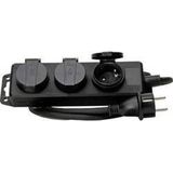 Kopp 223003044 Stekkerdoos 3-voudig Zwart Randaarde Stekker 1 Stuk(s)