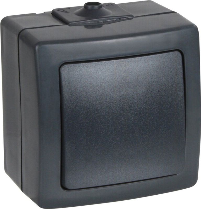 Kopp - Nautic - Universele Schakelaar - Antraciet - Vochtige Ruimtes - IP44