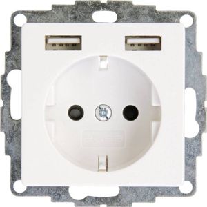 Kopp - HK 07 - Stopcontact met USB-poorten - Wit - Kunststof
