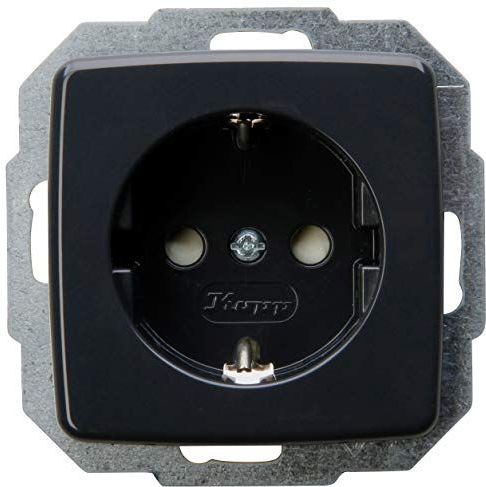 Kopp - Rivo - Wandcontactdoos met Randaarde - Antraciet - 250 V - 16 A