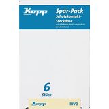 Kopp - RIVO - Wandcontactdozen - Antraciet - Profi-Pack 6