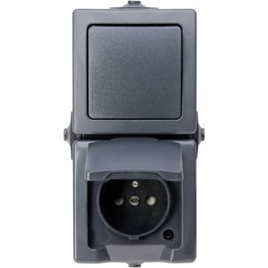 Kopp - NAUTIC AP-FR - Schakelaar - Antraciet - Verhoogde Aanrakingbescherming