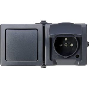 Kopp 134515005 Nautic 2-voudig MSK opbouwcombinatie