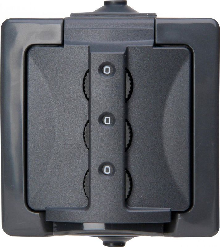 Kopp - Nautic - Stopcontact - Antraciet - Thermoplastisch Kunststof - 16 A, 250 V/AC