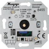 Kopp - Universele Drukwissel-Dimmer-Sokkel - Geschikt voor LED en Gloeilampen - 3-100 Watt en 10-250 Watt