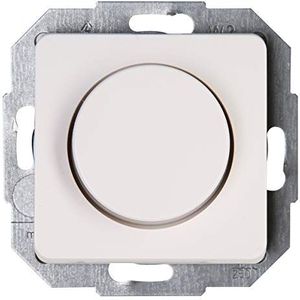 Kopp Milano wit, drukwisselschakelaar, combi-apparaat, led-dimmer, voor gloeilampen, 230 V halogeenlampen, faseaansnijding, 843513086