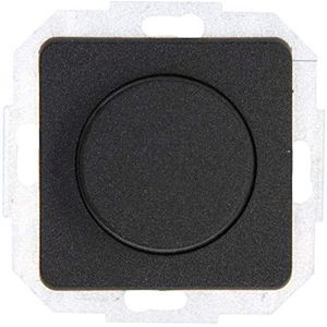 Kopp Milano antraciet, drukwisselschakelaar, combi-apparaat, led-dimmer, voor gloeilampen, 230 V halogeenlampen, faseaansnijding, 843515088