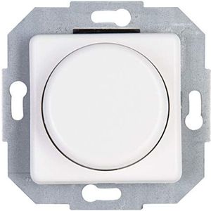 Kopp Europa arctisch wit, drukwisselschakelaar, combi-apparaat, led-dimmer, voor gloeilampen, 230 V halogeenlampen, faseaansnijding, 847513080