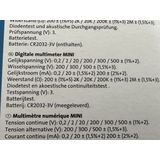 Digitale Multimeter - 7 Functies - LCD-Display - Inclusief CR2032-3V Batterij